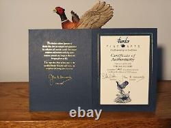 Border Fine Arts'Taking Flight' Limited Edition 1462/2500 Brace of Pheasants