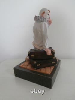 Border Fine Arts The Party's Over Clown Sat On Suitcase Limited Edition Figurine