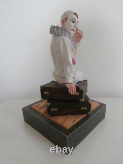 Border Fine Arts The Party's Over Clown Sat On Suitcase Limited Edition Figurine