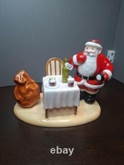 Boxed With COA Coalport Father Christmas Midnight Feast H. Samuel #868/1,250