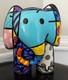 Britto Signed-limited Edition (#18 / 1200) India Elephant Figurine-large 8 In