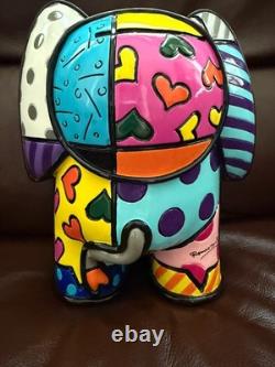 Britto Signed-Limited Edition (#18 / 1200) India Elephant Figurine-Large 8 In