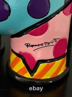 Britto Signed-Limited Edition (#18 / 1200) India Elephant Figurine-Large 8 In