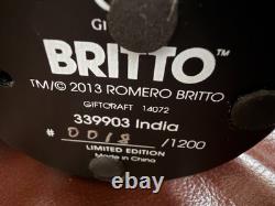 Britto Signed-Limited Edition (#18 / 1200) India Elephant Figurine-Large 8 In