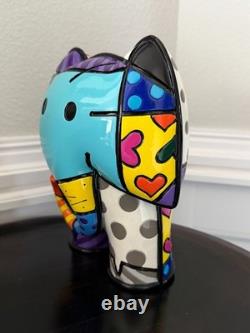 Britto Signed-Limited Edition (#18 / 1200) India Elephant Figurine-Large 8 In
