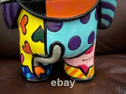Britto Signed-Limited Edition (#18 / 1200) India Elephant Figurine-Large 8 In