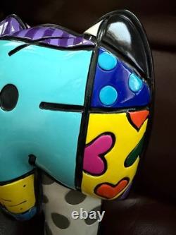 Britto Signed-Limited Edition (#18 / 1200) India Elephant Figurine-Large 8 In