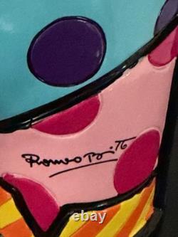 Britto Signed-Limited Edition (#18 / 1200) India Elephant Figurine-Large 8 In