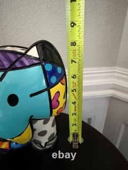 Britto Signed-Limited Edition (#18 / 1200) India Elephant Figurine-Large 8 In