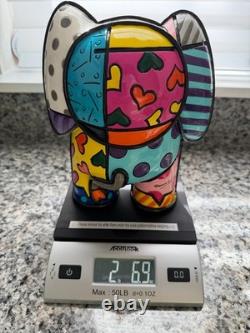 Britto Signed-Limited Edition (#18 / 1200) India Elephant Figurine-Large 8 In