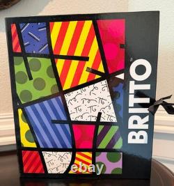 Britto Signed-Limited Edition (#18 / 1200) India Elephant Figurine-Large 8 In