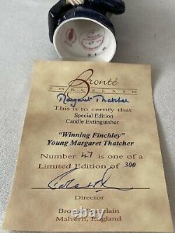 Bronte Porcelain Candle Snuffer Margaret Thatcher Limited Edition, Box + Cert NEW