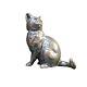 Bronze Cat With Collar Sitting Ltd Ed 150