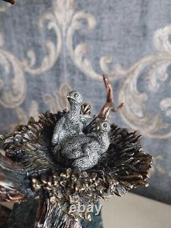 Bronze Kitty Cantrell Eagle Sculpture'Sunday Brunch' Limited Edition Figurine