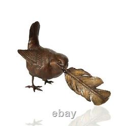 Bronze Wren with Feather Ltd Ed 150 Michael Simpson