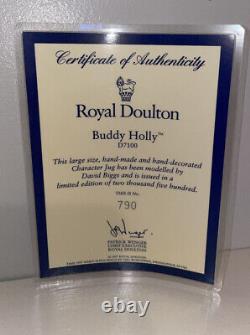 Buddy Holly D1700 Large Character Jug- Limited Edition No. 790 Royal Doulton