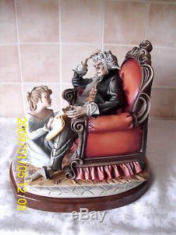 CAPODIMONTE FIGURE THE STORY TELLER BY CORTESES LIMITED EDITION No 554