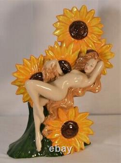 CARLTON WARE'THE CARLTON GIRL' SUNFLOWER LIMITED EDITION 230 of 600 Andy Moss