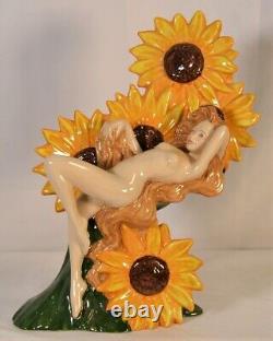 CARLTON WARE'THE CARLTON GIRL' SUNFLOWER LIMITED EDITION 230 of 600 Andy Moss