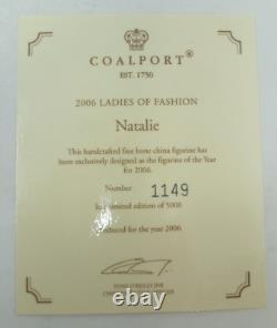 COALPORT FIGURINE LADIES OF FASHION NATALIE Limited Edition Bone China Boxed #W7