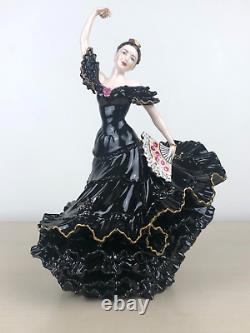 COALPORT Limited Edition Flamenco Dancer Rare Black Dress David Lyttleton