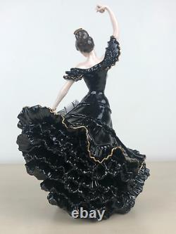 COALPORT Limited Edition Flamenco Dancer Rare Black Dress David Lyttleton