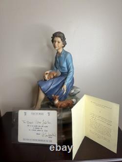 Capo Di Monte Queen's Silver Jubilee Figurine Limited Edition 4/100+ Certificate