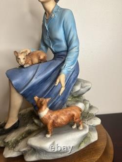 Capo Di Monte Queen's Silver Jubilee Figurine Limited Edition 4/100+ Certificate