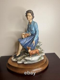 Capo Di Monte Queen's Silver Jubilee Figurine Limited Edition 4/100+ Certificate