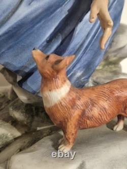Capo di Monte Silver Jubilee 1977 Queen & Corgis Figurine No. 4/100 COA
