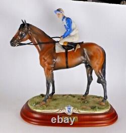 Capodimonte Horse & Jockey Racehorse By Cortese Limited Edition