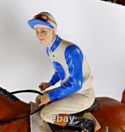 Capodimonte Horse & Jockey Racehorse By Cortese Limited Edition