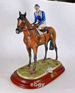 Capodimonte Horse & Jockey Racehorse By Cortese Limited Edition