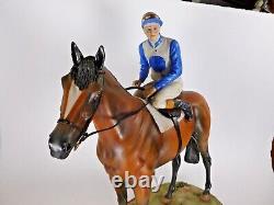 Capodimonte Horse & Jockey Racehorse By Cortese Limited Edition