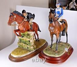 Capodimonte Horse & Jockey Racehorse By Cortese Limited Edition