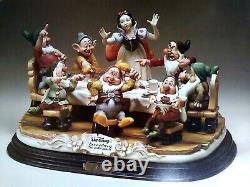 Capodimonte Laurenz LZ-53 SNOW WHITE & SEVEN DWARFS DISNEY FIGURINE, Ltd. Ed. #938