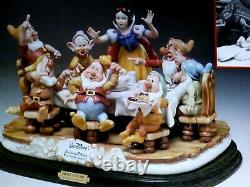 Capodimonte Laurenz LZ-53 SNOW WHITE & SEVEN DWARFS DISNEY FIGURINE, Ltd. Ed. #938