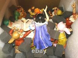 Capodimonte Laurenz LZ-53 SNOW WHITE & SEVEN DWARFS DISNEY FIGURINE, Ltd. Ed. #938