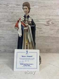 Capodimonte Porcelain Figurine Queen Elizabeth II Limited Edition 219 VGC
