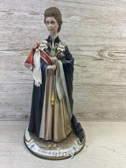 Capodimonte Porcelain Figurine Queen Elizabeth II Limited Edition 219 VGC
