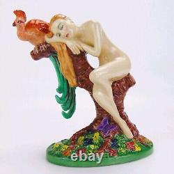 Carlton Ware Figurine Bird of Paradise Limited Edition Ceramic Nude Lady Figure