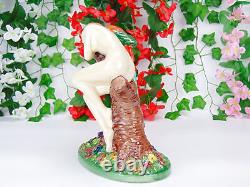 Carlton Ware Figurine Bird of Paradise Limited Edition Ceramic Nude Lady Figure