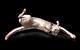 Cat Stretch Sleeping Solid Bronze Figurine (limited Edition) Michael Simpson