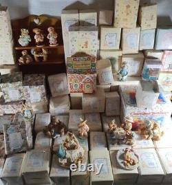 Cherished Teddies Big Bundle Boxed COA Rare Club 77 Items Limited Edition