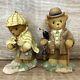 Cherished Teddies Figurines Holmes And Watson Limited Editions Of 10,000 Pieces