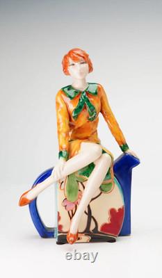 Clarice Teatime Kevin Francis and Peggy Davies Ceramic Sculpture