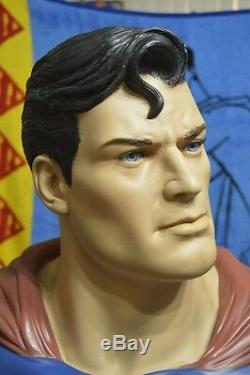 Classic SUPERMAN LIFE SIZE 11 BUST Muckle Mannequins Rare Limited Edition