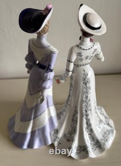 Coalport At The Flower Show. Double Figurine. Limited edition. Jack Glynn