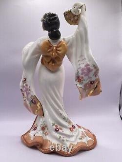 Coalport Bone China Figure madame butterfly Rare Limited Edition #703 Of 12500