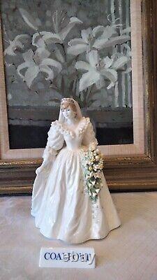 Coalport Diana, Princess of Wales, Bridal Figurine Ltd. Edition 1st Quality